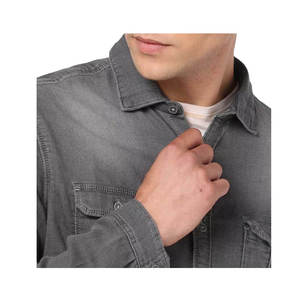 Chemises pour hommes à bas quantité minimale de commande fabricant pakistanais chemises en jean pour hommes chemises en jean pour hommes de style le plus récent - Product Image 5