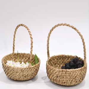 Cesta de Ratán de Diseño Elegante, Forma Redonda, Almacenamiento de Frutas y Verduras, Organización, Hecho a Mano, Muy Solicitado - Product Image 2