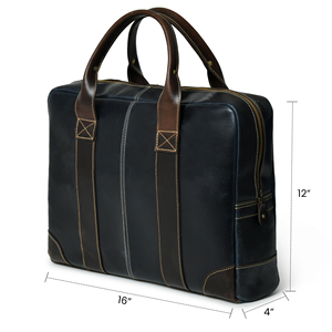 กระเป๋าแล็ปท็อปหนังแท้กระเป๋าเอกสารธุรกิจวินเทจสบายๆราคาไม่แพง - Product Image 4
