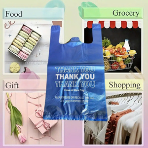 Venta al por mayor de bolsas de la compra de plástico para camisetas degradables ecológicas impresas personalizadas con función de técnica de huecograbado materiales reciclados - Product Image 6