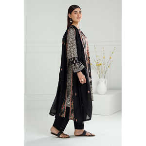 ชุดลำลองฤดูร้อน IUSTKSD-538 3 ชิ้น ลายพิมพ์บนผ้าลอน พร้อมงานปัก สำหรับอากาศอุ่น - Product Image 4