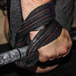 สายรัดคอตตอนยกน้ำหนัก8เส้นปรับแต่งโลโก้ได้ตามต้องการ - Product Image 3