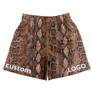 Short en polyester double couche pour hommes de haute qualité séchage rapide maille respirante personnalisé solide grande taille expédition Service OEM - Product Image 4