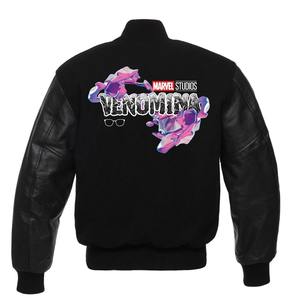 Veste universitaire en laine et cuir PU haut de gamme OEM/ODM disponible pour les commandes en gros - Product Image 5