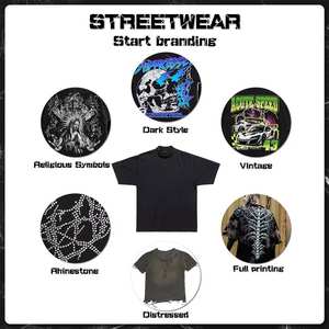 ชุดวอร์มผู้ชายผ้าฝ้าย 100% แบบโอเวอร์ไซส์ ล้างสีแบบแอซิด ผลิตตามสั่ง ขายส่ง ผ้าฟลีซผ้าฝ้าย 100% โอเวอร์ไซส์ ผ้าฝ้ายหนานุ่ม แบบพื้นฐาน ผลิตตามสั่ง - Product Image 6