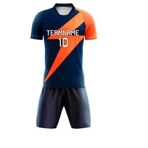 Camisetas de fútbol de poliéster 100% personalizadas de alta calidad, impresos uniformes deportivos por sublimación con pantalones cortos, ropa deportiva personalizada - Product Image 4