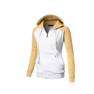Unisex Hooded <b>Zip</b>-<b>Up</b> Sweatshirt Raglan Sleeve <b>White</b> Purple Solid Color Casual Regular Fit Breathable French Terry Autumn Knitted - Product Image 3