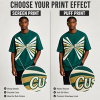 T-shirt pour homme à manches courtes, col rond, coupe ample, streetwear, impression graphique personnalisée avec motif