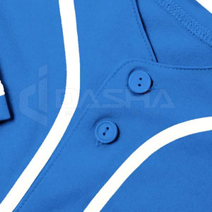 Camiseta de Béisbol Personalizada OEM con Botones, Transpirable, con Nombre y Número Personalizados, Impresión por Sublimación, Ropa Deportiva al por Mayor - Product Image 4