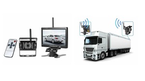 Système de caméra de recul sans fil numérique pour camion de 7 pouces |   Signal stable sans interférences |   Vision nocturne étanche IP67 pour camping-car, bus, remorque - Product Image 3