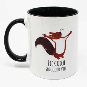 แก้วเซรามิกรูปกระรอก ดีไซน์สะดุดตา สำหรับกาแฟหรือชา - Product Image 3