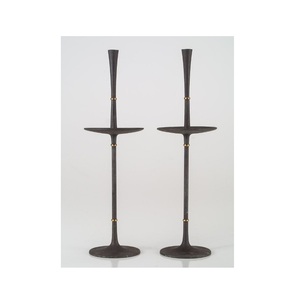 Chandelier de table en aluminium métal bougeoirs couleur or support pour chauffe-plat et mariage décoration de table décorations de table - Product Image 2