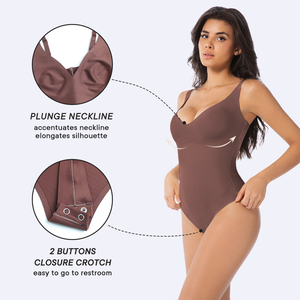 Phụ nữ liền mạch Shapewear bodysuit Tummy kiểm soát thong cơ thể Shaper snatched eo điêu khắc phù hợp với cơ thể - Product Image 2