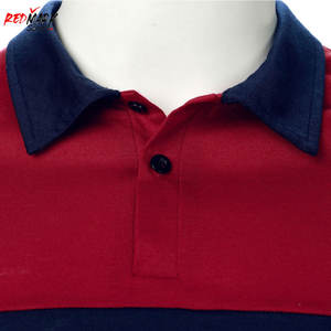 100% algodón Palin para hombre Polo camisa nuevo diseño sólido Casual contraste Color pantalones cortos manga alta calidad transpirable antiarrugas - Product Image 4