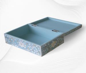 Precio al por mayor de fábrica, caja de incrustaciones de hueso decorativa hecha a mano india, caja de regalo de resina con incrustaciones de hueso, caja de incrustaciones de hueso de joyería decorativa - Product Image 3