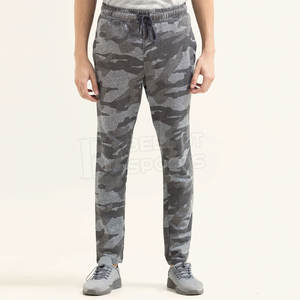 Pantalons de survêtement en molleton pour homme, fabrication pakistanaise, taille haute, coupe slim, imprimé camouflage Gary, style classique, toile de coton pour le travail et les occasions décontractées - Product Image 1