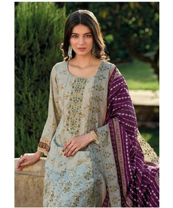 Costume de jardin décontracté pour femmes en salwar kameez pakistanais avec style de robe modeste de boutique - Product Image 3