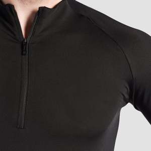 GAI Breathable <b>Mock</b> <b>Neck</b> <b>Top</b> Black Color - Product Image 6