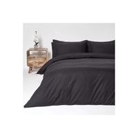 Juego de Funda de Edredón a Rayas Rojas/Negras/Azul Marino, 100% Algodón Satinado, Resistente a las Arrugas, con Sábana Ajustable, Ropa de Cama Elegante para un Aspecto Sofisticado