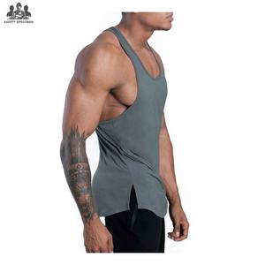 Men's Casual Knitted Sleeveless Stringer Vests High Quality <b>4</b> <b>Way</b> <b>Stretch</b> Breathable Quick Dry Racerback Fitness Gym Clothing - Product Image 5