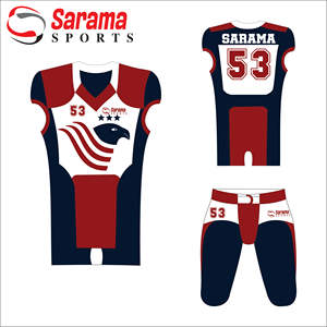 Maillot de Football américain, vierge et personnalisé, pour l'entraînement, prix d'usine, noir - Product Image 1