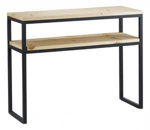 Table console moderne écologique en acier inoxydable avec plateau en marbre, double cadre, finition noire naturelle, pliable, meubles de salon - Product Image 2