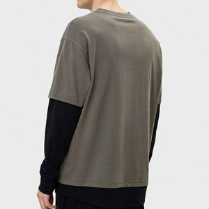 Camisa de doble capa personalizada para hombre Camisa de doble capa de la mejor calidad para hombre Camisa de doble capa de diseño más popular - Product Image 4