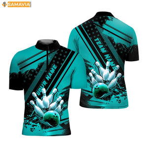 SAMAVIA Custom Fit Bowling Jerseys for Competitive Teams Lightweight Performance Sublimated Shirts USA Club Wear - Product Image 4