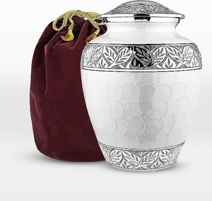 Best Selling Solid Metal Decorative Cremation <b>Urn</b> Burial <b>Urns</b> <b>Ashes</b> Adult Size Male Female Funeral <b>Urns</b> - Product Image 2
