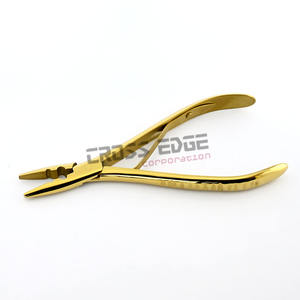 Top Rated Hair <b>Extension</b> Salon Tools <b>Micro</b>-bead Plier Two Holes for Beading and Opener Remover Bead in Gold Color Fiber Grip - Product Image 2