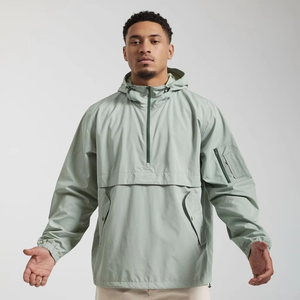 2025 Logo personnalisé hommes automne coupe-vent veste mince à capuche imperméable en plein air pour la randonnée Style décontracté avec fermeture à glissière - Product Image 2