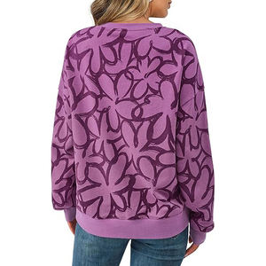 Sweat-shirt pour femme décontracté confortable à capuche tendance coupe ample léger style streetwear vintage lavé - Product Image 5