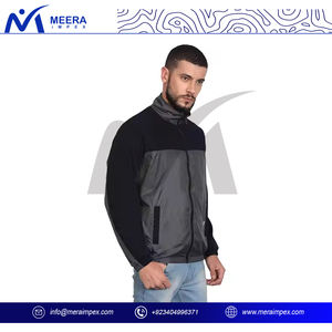 Chaqueta de bombardero de primera calidad para hombre, Chaqueta ligera con cremallera a prueba de viento con logotipo personalizado para ropa de calle, viajes, ropa de moda al aire libre - Product Image 5
