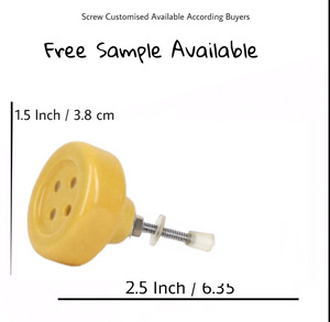 Châu Âu Sang Trọng Thiết Kế Hiện Đại Nhựa Màu Vàng Nút Tủ Tủ Ngăn Kéo Cửa Gốm Knobs Kéo Xử Lý Cho Nhà Bếp Tủ Quần Áo - Product Image 3