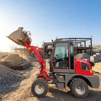 RongGong ZL-910 Kompaktlader 1 Tonne 3,9m Hubhöhe Schnellwechselsystem Vielseitige Anbaugeräte für Bau- und Landwirtschaftsarbeiten