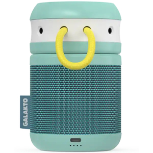 Enceinte portable Galakto Kids avec musique intégrée USB en plastique |   Éclairage LED RVB |   Autonomie de la batterie de 8 heures |   Conception sûre et interactive - Product Image 1