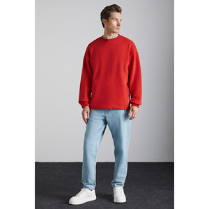 Sudadera GRIMELANGE Santiagos para Hombre con Bolsillo Canguro, Detalle de Cierre y Letras Impresas en la Espalda - Product Image 2