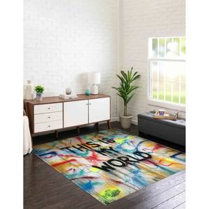 Tapis Graffiti : Imprimé « This Is My World », Tapis d'art moderne, Tapis fin non tissé - Product Image 5