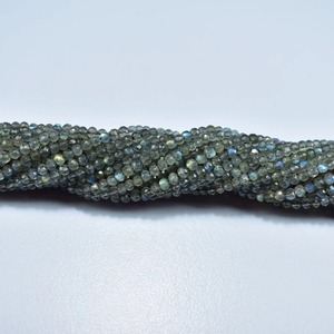 Cuentas de Labradorita Negra Facetadas AA-56 de 3mm, Naturales, al por Mayor, de Rajasthan, para Cuentas de Joyería, Certificadas por Terceros, Gemas Mehrajudin - Product Image 4