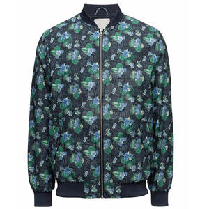 Chaqueta Deportiva Ligera con Cremallera Completa para Hombre, Chaqueta Deportiva con Cremallera Completa y Estampado Elegante - Product Image 3