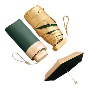 Parapluie à capsule de poche automatique de haute qualité pliable avec logo pour la pluie - Product Image 5