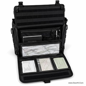 Bolsa Administrativa de Campo, Organizador de Documentos para Oficiales, Porta Libros de Planificación de Misiones, Panel de Visera Solar MOLLE, Nailon Cordura 1000D - Product Image 1