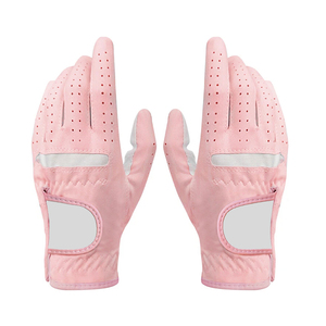 Gants de golf en cuir véritable sur mesure OEM à vendre Gants de golf en cuir avec marque privée en gros - Product Image 2