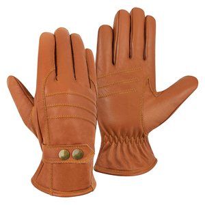 Fabricant OEM à bas quantité minimale de commande Design personnalisé Gants en cuir à la mode Prix abordables Meilleures ventes Gants en cuir à la mode tendance - Product Image 5