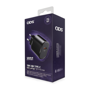 เครื่องชาร์จติดผนัง USB Type-C 15W ชาร์จเร็วแบบปรับได้ สีดำ TETRTC15W - Product Image 3
