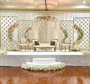 Encantadores soportes de Metal para boda para decoración de escenario arcos de Metal modernos/soportes para boda Boda occidental arco de Metal para escenarios - Product Image 6