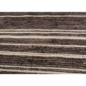 Alfombras de Lana Tejidas a Mano Saga Blue Viscose, Rectangulares de 9x12, con Patrón de Rayas, para Sala de Estar, Entrada o Pasillo - Hwl-226 - Product Image 3