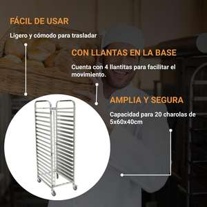 Espiguero 20 Vassoi Piccoli in Acciaio per Panetteria Shorbull - Product Image 5