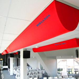 Conducto de <span class=keywords><strong>Aire</strong></span> <span class=keywords><strong>Textil</strong></span> Antibacteriano Semicircular, Conducto de Tela Semicircular <span class=keywords><strong>para</strong></span> Espacios de Baja Altura en Escuelas, Hospitales y Oficinas - Product Image 6