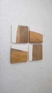 Sous-verres en résine de qualité habituelle en résine époxy et bois décoratif carré rond en résine époxy utiliser Home Bar Kitchen - Product Image 6